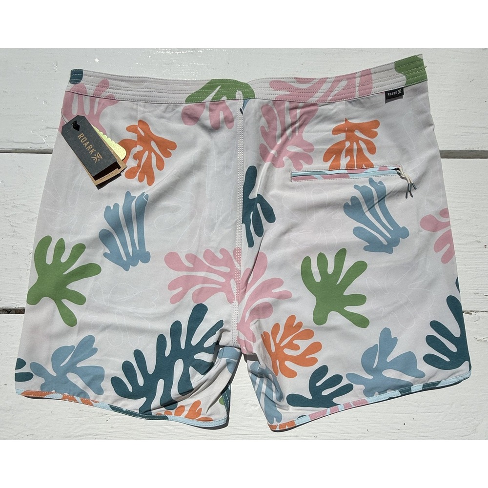 ROARK Chiller 17" Light Blue Board Shorts Swim Trunks - Men's Size 38‎ - NWT